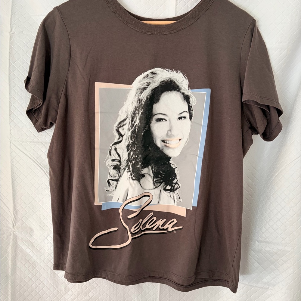 Graphic Tee - Brown Gray Women's Top